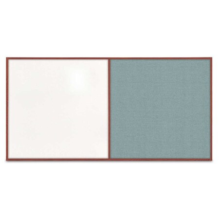 United Visual Products Enclosed Corkboard, 3 Door, 96"x48", 4" Fra, UV3413-GOLD-CORK UV3413-GOLD-CORK